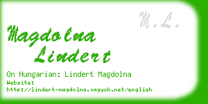 magdolna lindert business card